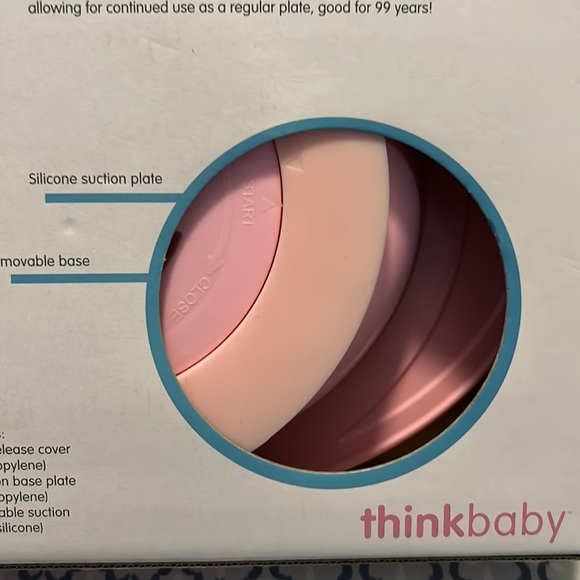 New in Original Box thinkbaby Convertible Suction Plate in Pink - Picture 9 of 11